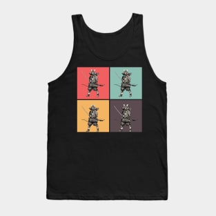 Bushido Pop Art Samurai Japanese Warrior Vintage Retro Streetwear Urban 546 Tank Top